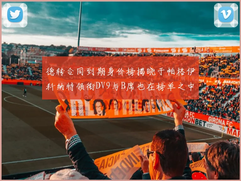德转合同到期身价榜揭晓于帕格伊科纳特领衔DV9与B席也在榜单之中